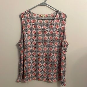 Patterned Talbots Top